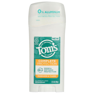 Tom's of Maine Complete Protection Deodorant - Mandarin And Ylang - 2.25oz