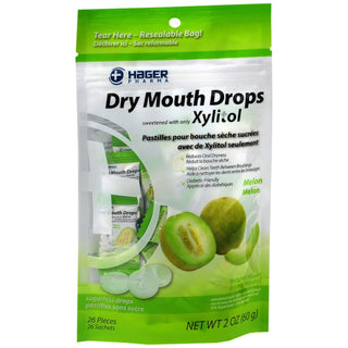 Hager Pharma Dry Mouth Drops, Melon 2 Oz