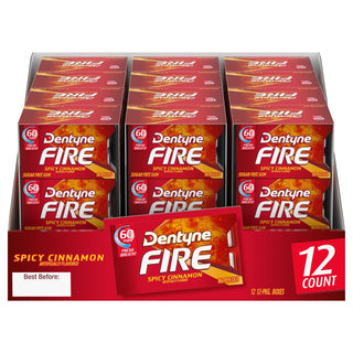 Dentyne Fire Spicy Cinnamon Sugar Free Gum, 16 Piece Pack