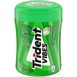 Trident Vibes Spearmint Rush Sugar Free Gum, 40 Pieces