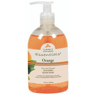 Clearly Natural Orange Liquid Glycerine Hand Soap 12 Oz