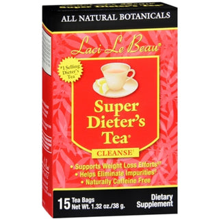 Laci Le Beau Super Dieter's Tea, Natural Botanicals, Caffeine Free, Bags
