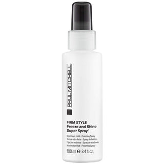 Paul Mitchell Freeze And Shine Super Hairspray Maximum Hold Shiny Finish Hairspray For Coarse Hair 3.4 Fl Oz