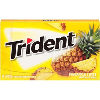Trident Pineapple Twist Sugar Free Gum - 14 Stick Pack