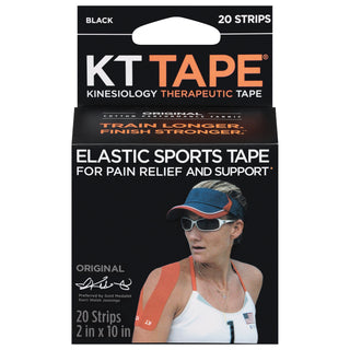 KT Tape Original Cotton Black Kinesiology Therapeutic