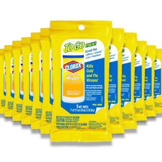 Clorox Disinfecting Wipes, Crisp Lemon, To Go Pack