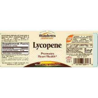 Sundown Naturals Lycopene, 60 Softgels