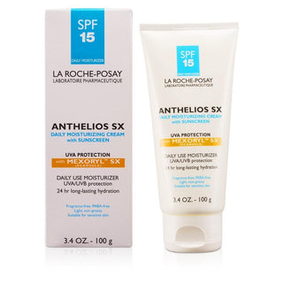 La Roche-Posay Anthelios SX Daily Moisturizer Cream, Face Sunscreen SPF 15 With Mexoryl SX, 3.4 Fl. Oz