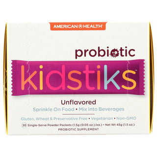 American Health Probiotic Kidstiks Unflavored — 30 Single-Serve Powder Packets