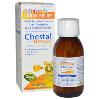 Boiron Chestal Homeopathic Cough Syrup, Honey Base - 4.2 Oz