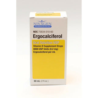 Nivagen Ergocalciferol Vitamin D Supplement Drops -2 Oz