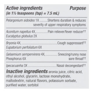 Nature's Way Cold + Flu Relief Syrup - Berry Flavored 4 Fl Oz