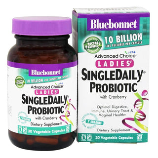 Bluebonnet Probiotic 10 Billion & Cranberry Ladies 30 VegCap
