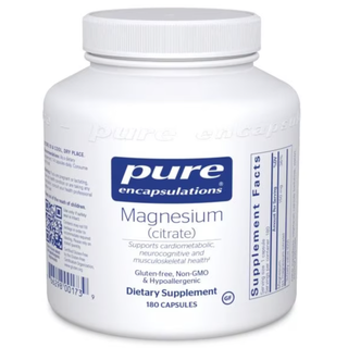 Pure Encapsulations Magnesium Citrate 150 Mg, 180 Capsules