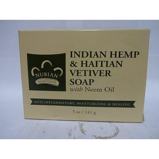 Nubian Heritage Indian Hemp And Haitian Vetiver Bar Soap - 5 Oz