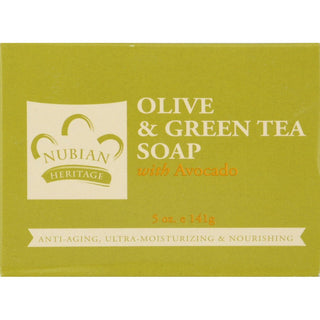 Nubian Heritage Olive Oil & Green Tea Bar Soap W/ Avocado 5 Oz