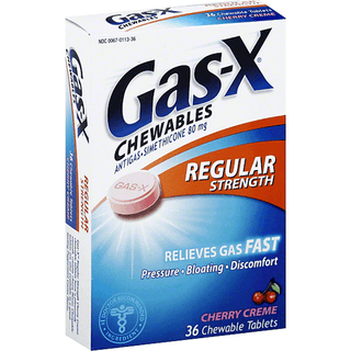 Gas-X Regular Strength Antigas Cherry Creme Chewable Tablets 36