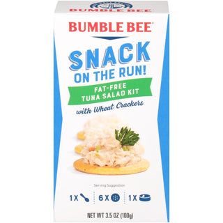 Bumble Bee Snack On The Run! Fat Free Tuna Salad With Wheat Crackers Kit 3.5 Oz. Box