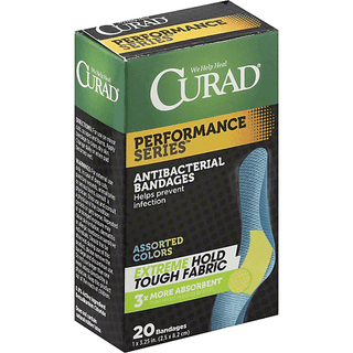 Curad Performance Series Antibacterial Colors 20