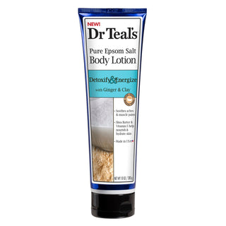 Dr. Teal's Detoxify & Energize Pure Epsom Salt Body Lotion, 10 Oz
