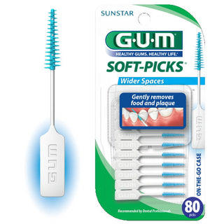 GUM Original Soft-Picks For Wider Spaces - 80ct
