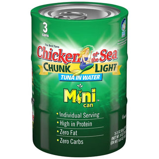 Chicken of the Sea Tuna In Water, Chunk, Light, Mini Can