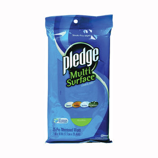 Pledge SJN336274 Multi Surface Cleaner Wet Wipes Cloth 7 X 10 Fresh Citrus 25/Pack