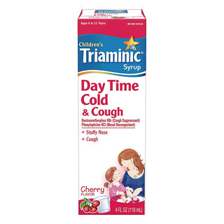 Triaminic Cold & Cough, Day Time, Syrup, Cherry Flavor 4 Oz