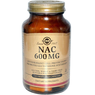 Solgar NAC, 600 Mg, 120 Vegetable Capsules