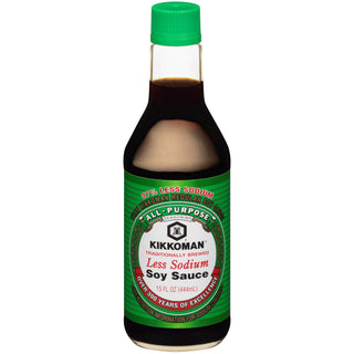 Kikkoman Less Sodium Soy Sauce 15 Fl. Oz. Bottle
