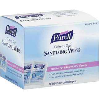 Purell Sanitizing Wipes, Cottony Soft, Refreshing Citrus Scent
