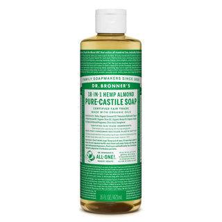 Dr. Bronner's Pure Castile Liquid Soap Almond -- 16 Fl Oz