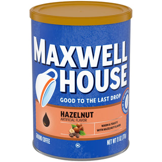 Maxwell House Hazelnut Ground Coffee, 11 Oz Canister