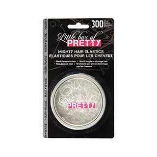 Hair Ware Little Box of Pretty Mighty Hair Elastics Clear