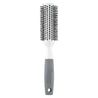 Solid Round Barrel Nylon Bristle  Hair Brush