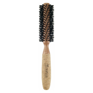 MBX Cork & Birch Wood Best Round Boar Bristle Round Brush