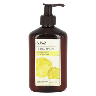 Ahava Tropical Pineapple & White Peach Mineral Botanic Velvet Body Lotion 13.5 oz