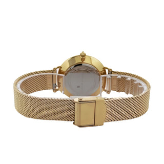 Alfred Sung Serenity Black Dial Gold Bracelet Ladies watch