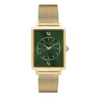 Alfred Sung Horizon Sunray Green Dial Gold Bracelet Ladies watch