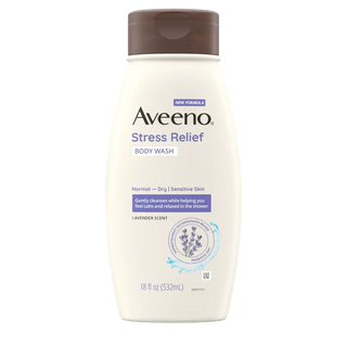 Aveeno Stress Relief Oat Body Wash Lavender Scent 18 oz