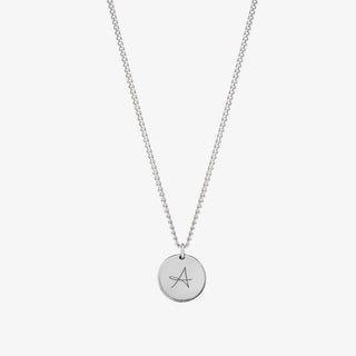 Initial Coin Necklace