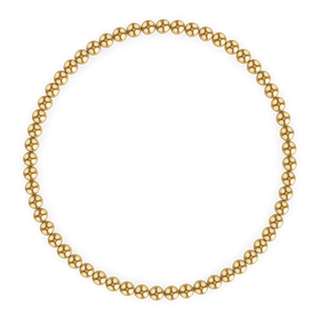 3MM Gold Ball Anklet