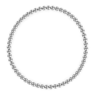 3MM Silver Ball Bracelet