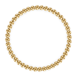 4MM Gold Ball Bracelet