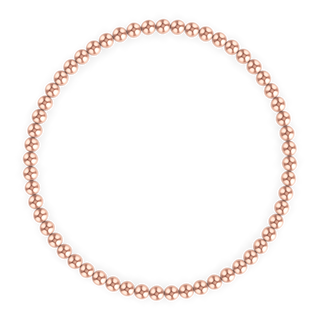 3MM Rose Gold Ball Bracelet