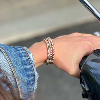 5MM Rose Gold Ball Bracelet