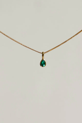 TEARDROP BEZEL BIRTHSTONE CHARM