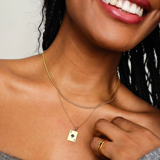 BFF Playing Cards Necklace Duo