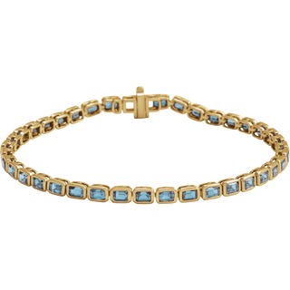 Azur Émeraude Topaz Line Bracelet