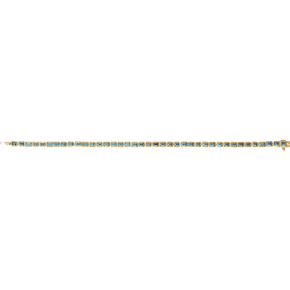 Azur Émeraude Topaz Line Bracelet